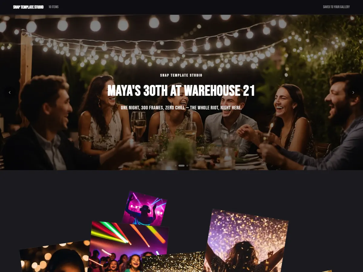 Party Energy gallery template